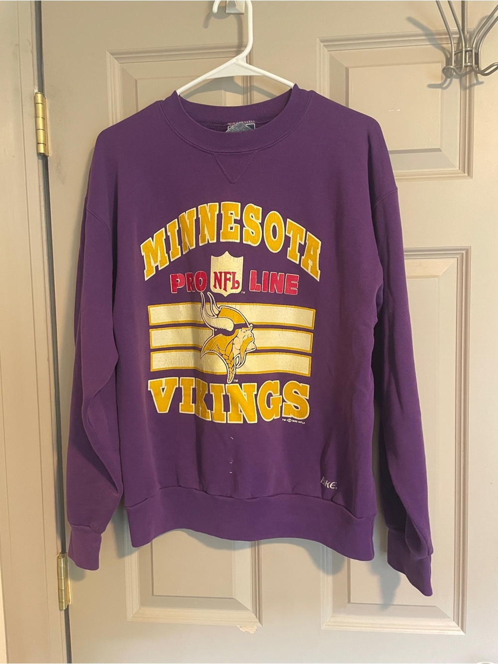 Vintage Purple Minnesota Vikings Crewneck Sweatshirt